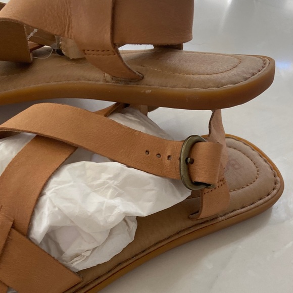 Born Tan Leather Strappy Sandals - Picture 14 of 14